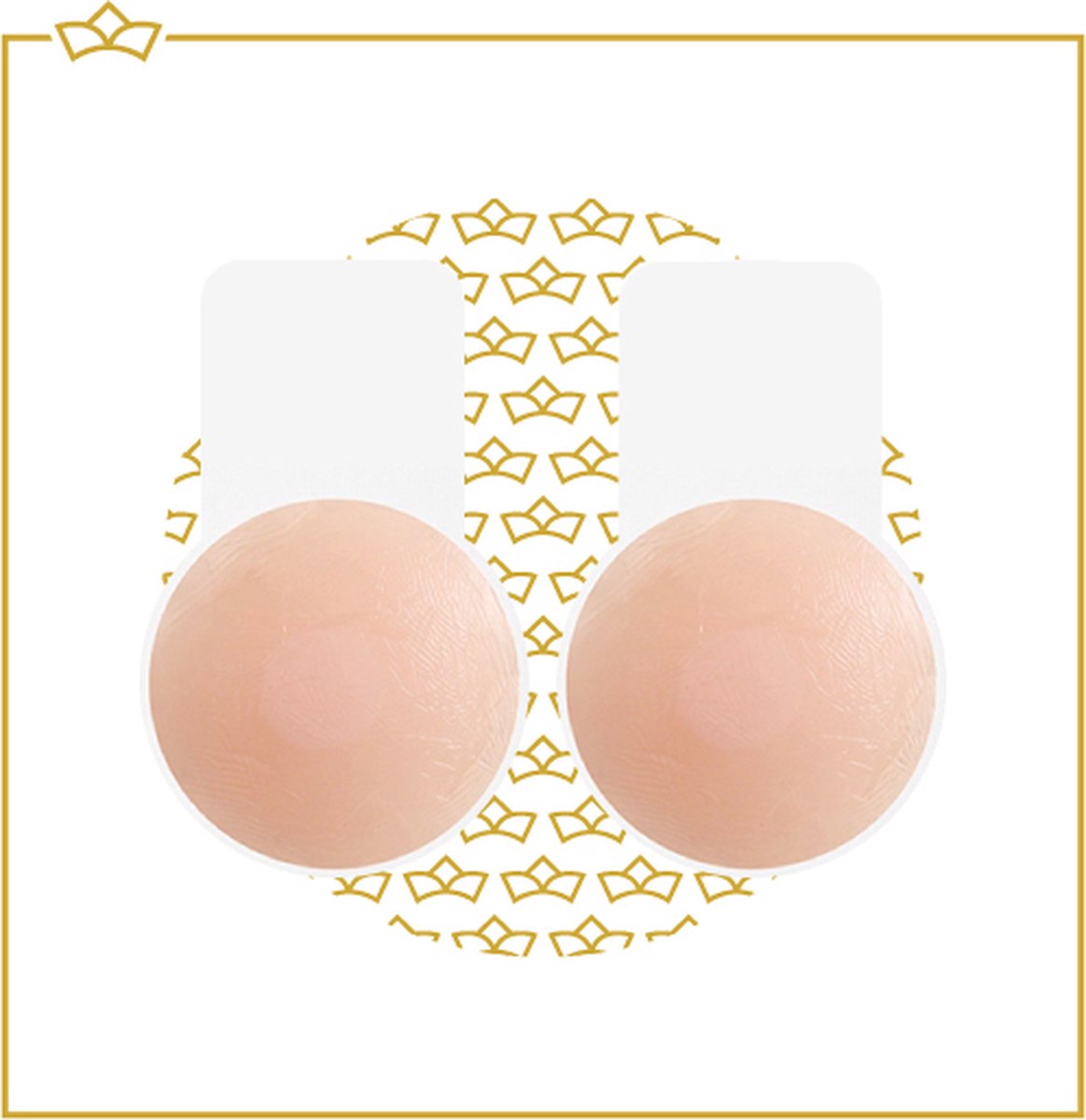 ATTREZZO® Premium siliconen Nipple Covers - Push up - Plak BH - Herbruikbaar - Duurzaam - Zachte bescherming voor je tepels - Ø 6 CM