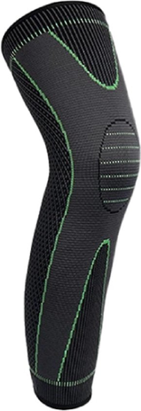 ATTREZZO® Compressie brace voor been - compressiekous - Compressie kous - Sleeve - Kousen - Zwart - Maat XXL