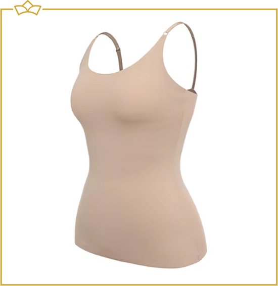 ATTREZZO® Corrigerend hemd Dames - Beige - Maat M - Shapeware dames