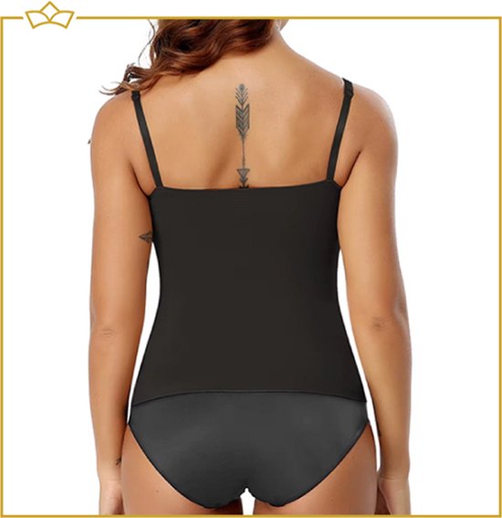 ATTREZZO® Corrigerend hemd Dames - Zwart - Maat L - Shapeware dames