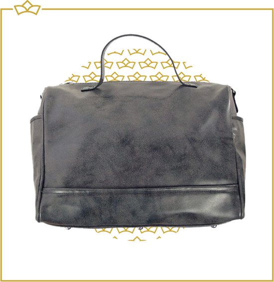 ATTREZZO® Handtas voor Dames - Schoudertas - Damestas - Antraciet