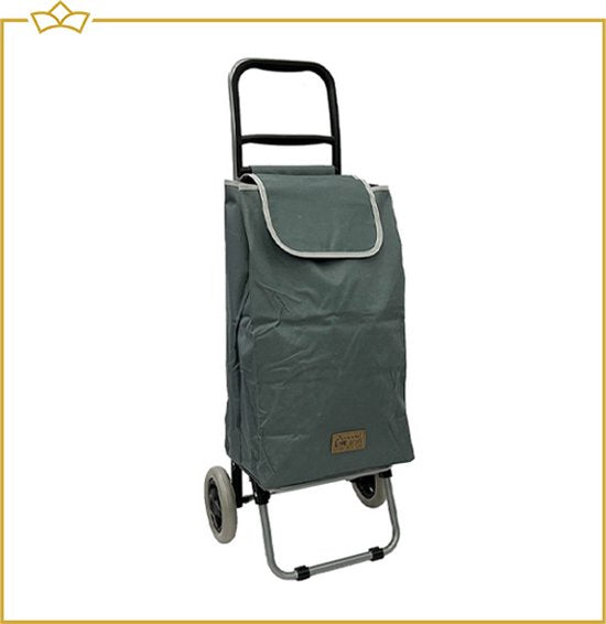 ATTREZZO® Boodschappentrolley - Grijs - Boodschappenwagen