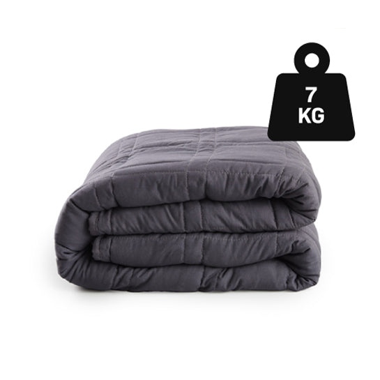 ATTREZZO® Verzwaringsdeken 7 KG - 150x200 cm - Weighted Blanket - Zwaartedeken eenpersoons - Verzwaringsdekens te gebruiken met eigen dekbedovertrek - Verzwaarde deken 1 persoons - Gewichtsdeken