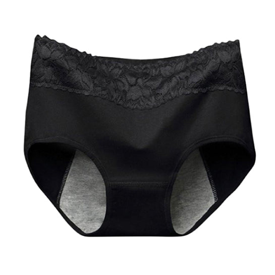 ATTREZZO® Menstruatie ondergoed - slip - maat S/M - Zwart