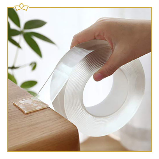 ATTREZZO® Premium Dubbezijdig tape - Dubbelzijdig plakband - Transparant - 3 meter