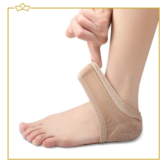 ATTREZZO® Hielbeschermers – One size – Hielkussens – Beige