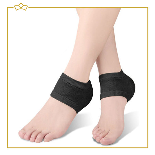 ATTREZZO® Fersenschutz – Einheitsgröße – Fersenpolster – Schwarz
