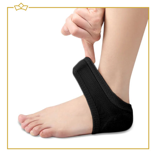 ATTREZZO® Fersenschutz – Einheitsgröße – Fersenpolster – Schwarz