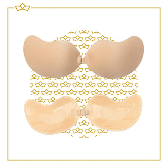 ATTREZZO® Premium Strapless Plak BH Beige - Cup C - Met voorsluiting