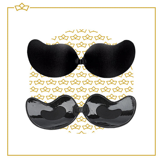 ATTREZZO® Premium Strapless Plak BH Zwart - Cup A - Met voorsluiting