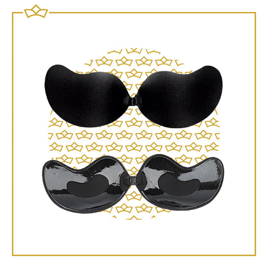 ATTREZZO® Premium Strapless Plak BH Zwart - Cup B - Met voorsluiting