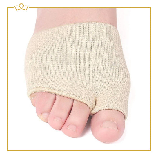 ATTREZZO® Voorvoetkussen met softgel - dempende inlegzool voor de voorvoet - Beige - maat S (schoenmaat 37-39)