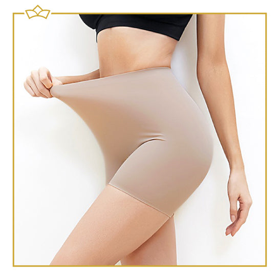 ATTREZZO® Corrigerend ondergoed dames - Shapewear short - broekje voor onder jurk - Beige - Maat XXL