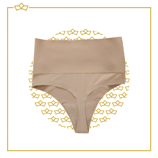 ATTREZZO® String - Corrigerend voor buik en heupen - Maat S - Beige