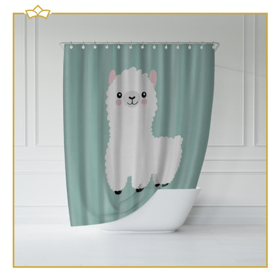 ATTREZZO® Douchegordijn Staande Lama - 180x180 cm