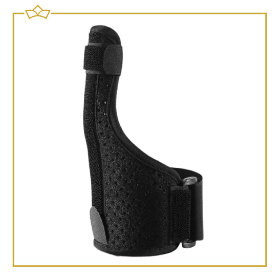 ATTREZZO® Duim en Polsbrace - Duimbrace - Pols Brace - Zwart - Met Klittenband - Met Stalen Balein