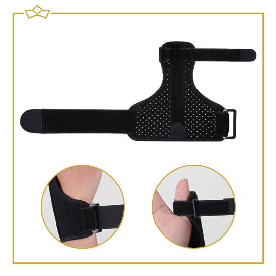 ATTREZZO® Duim en Polsbrace - Duimbrace - Pols Brace - Zwart - Met Klittenband - Met Stalen Balein