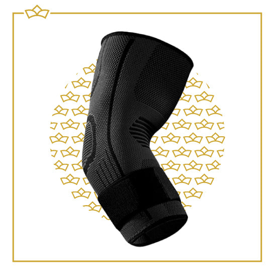 ATTREZZO® Elleboog brace - Maat L - Tennisarm Brace - Brace - Elleboogbrace - Zwart - Met Klittenband