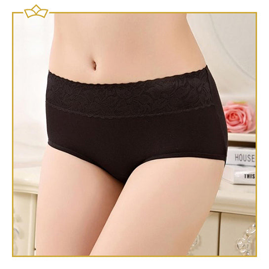 ATTREZZO® Menstruationsunterwäsche – Slip – Größe M/L – Schwarz