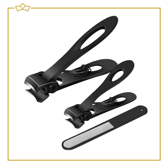 ATTREZZO® Premium Manicure set in metalen case - 4 delig - Nagelknipper - Nagelvijl - Nagelset