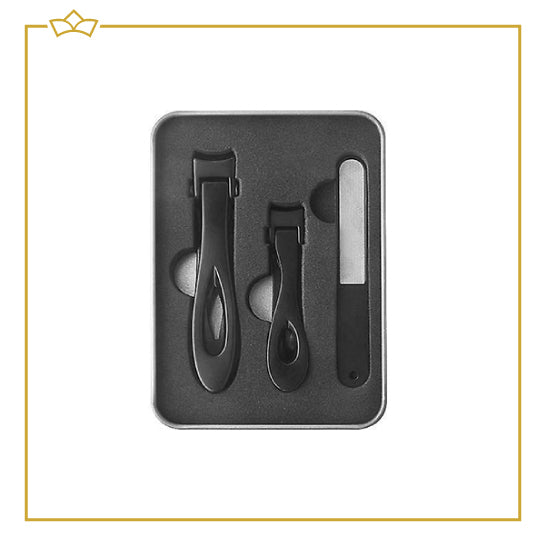 ATTREZZO® Premium Manicure set in metalen case - 4 delig - Nagelknipper - Nagelvijl - Nagelset