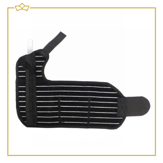 ATTREZZO® Polsbrace Links - Pols Brace - Zwart - Met Klittenband - Met Stalen Balein