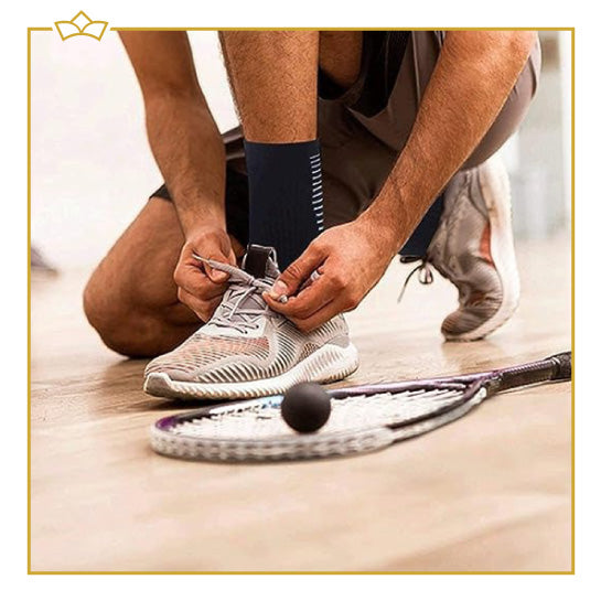 ATTREZZO® Premium sportsokken met extra grip - Zwart/Grijs - maat 38-45 - Extra Comfort - Anti blaren - Voetbal