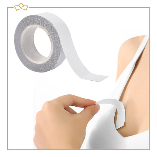 ATTREZZO® Fashion tape Dubbelzijdig - Kleding Tape - 5 M. - Dress Tape - Onzichtbaar onder je kleding - Mode tape