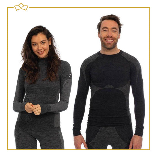 ATTREZZO® – Thermokleding Premium – Heren – Shirt – Volwassenen - Maat XXL