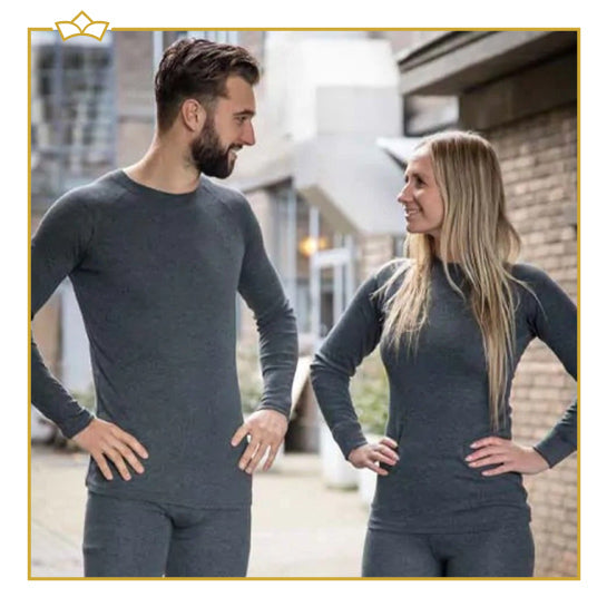 ATTREZZO® – Thermoshirt – Heren – Maat L