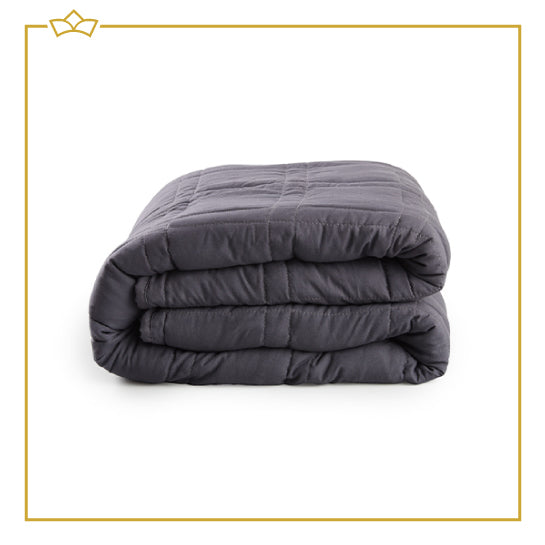 ATTREZZO® Verzwaringsdeken 7 KG - 150x200 cm - Weighted Blanket - Zwaartedeken eenpersoons - Verzwaringsdekens te gebruiken met eigen dekbedovertrek - Verzwaarde deken 1 persoons - Gewichtsdeken