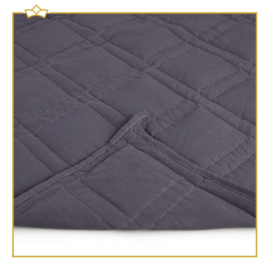 ATTREZZO® Verzwaringsdeken 9 KG - 150x200 cm - Weighted Blanket - Zwaartedeken eenpersoons - Verzwaringsdekens te gebruiken met eigen dekbedovertrek - Verzwaarde deken 1 persoons - Gewichtsdeken