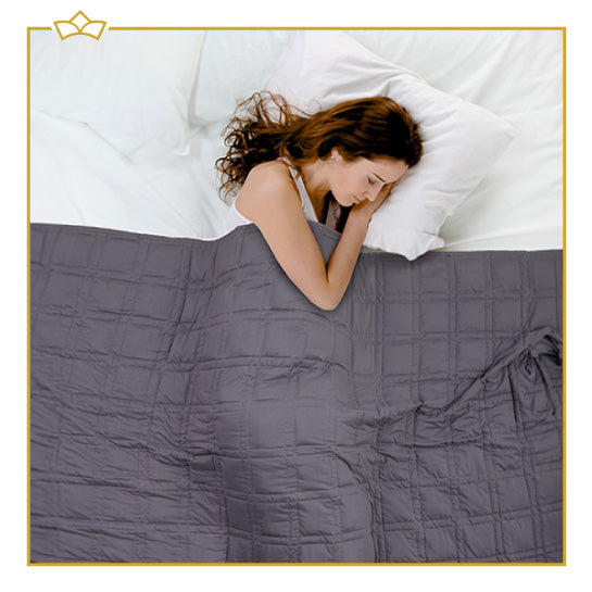 ATTREZZO® Verzwaringsdeken 7 KG - 150x200 cm - Weighted Blanket - Zwaartedeken eenpersoons - Verzwaringsdekens te gebruiken met eigen dekbedovertrek - Verzwaarde deken 1 persoons - Gewichtsdeken