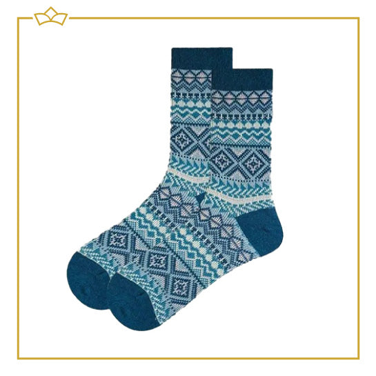 ATTREZZO® Premium Noorse sokken maat 38-43 - 4 paar Wintersokken - Huissokken - Scandinavische sokken - Altijd warme voeten!