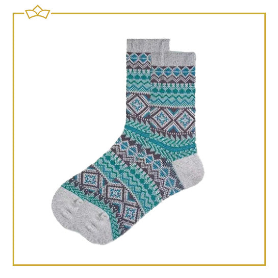 ATTREZZO® Premium Noorse sokken maat 38-43 - 4 paar Wintersokken - Huissokken - Scandinavische sokken - Altijd warme voeten!