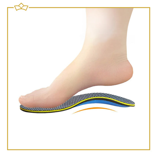 ATTREZZO® Premium Inlegzolen - Inlegzool tegen hielspoor - Platvoeten - voor Heren en Dames - maat 40-43