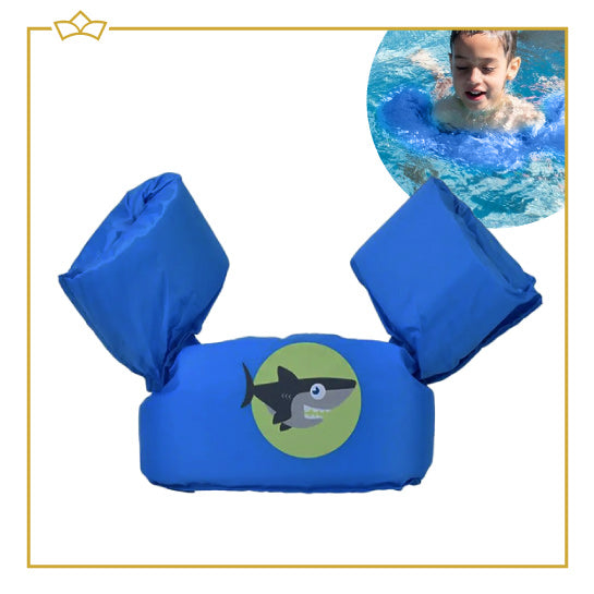 ATTREZZO® Zwembandjes Haai - Puddle Jumper - Zwemvest - Zwemvleugels - 2-6 jaar - 15-30 kg