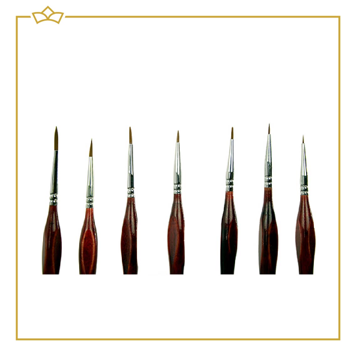 ATTREZZO® set van 7 penselen van Marterhaar - Penselen speciaal voor Schilderen op Nummers - Schilderen - Verven - DIY