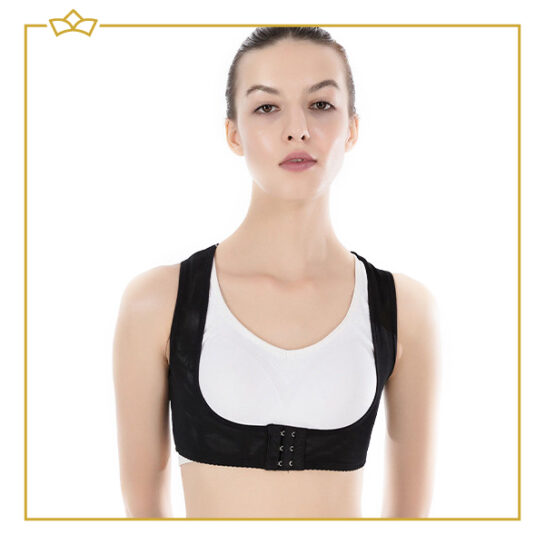 ATTREZZO® Dames rugbrace - rugband - houdingscorrectie - postuur corrector - Maat XL - Zwart
