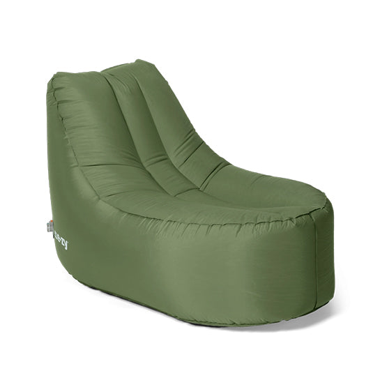 Mr. E-zy Chair - Army Green - Zelf opblaasbaar - Zitzak - Inclusief krachtige Powerbank & Draagzak