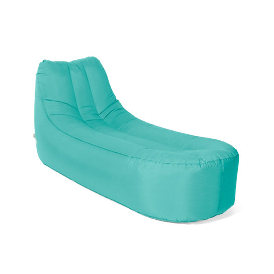 Mr. E-zy Lounger - Sea Green - Zelf opblaasbaar - Zitzak - Inclusief krachtige Powerbank & Draagzak