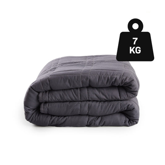 ATTREZZO® Verzwaringsdeken 7 KG - 150x200 cm - Weighted Blanket - Zwaartedeken eenpersoons - Verzwaringsdekens te gebruiken met eigen dekbedovertrek - Verzwaarde deken 1 persoons - Gewichtsdeken