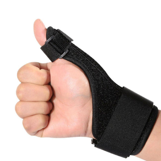 ATTREZZO® Daumen- und Handgelenkbandage - Daumenbandage - Handgelenkbandage - Schwarz - Mit Klettverschluss - Mit Stahlknochen