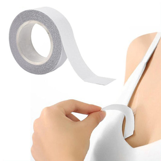 ATTREZZO® Fashion Tape Doppelseitig – Bekleidungsband – 5 M. – Kleiderband – Unsichtbar unter Ihrer Kleidung – Modeband