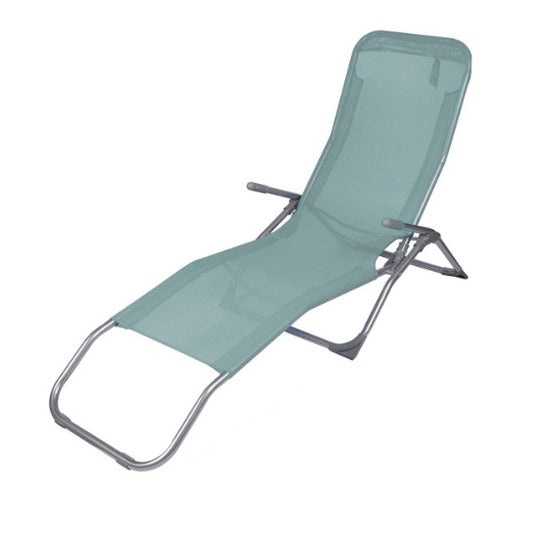 ATTREZZO® Liege – Verstellbar – Faltbar – Liege – Garten – Outdoor – Sonnenliege – Wetterfest – Türkis