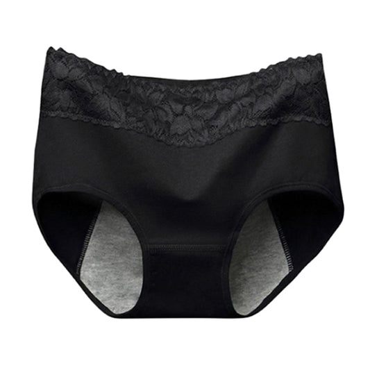 ATTREZZO® Menstruationsunterwäsche – Slip – Größe S/M – Schwarz