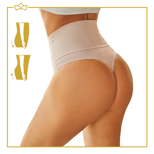 ATTREZZO® String - Corrigerend voor buik en heupen - Maat XL - Beige