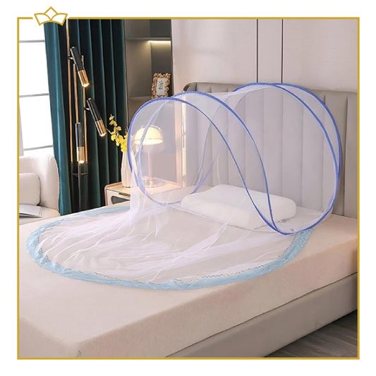 ATTREZZO® Klamboe - Blauw - L 90 x B 75x H 75 cm - Muggennet - Muskietennet - Anti muggen