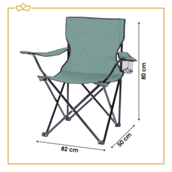 ATTREZZO® Campingstoel - Opvouwbaar - Vouwstoel - Turquoise - Ideaal voor op de camping!