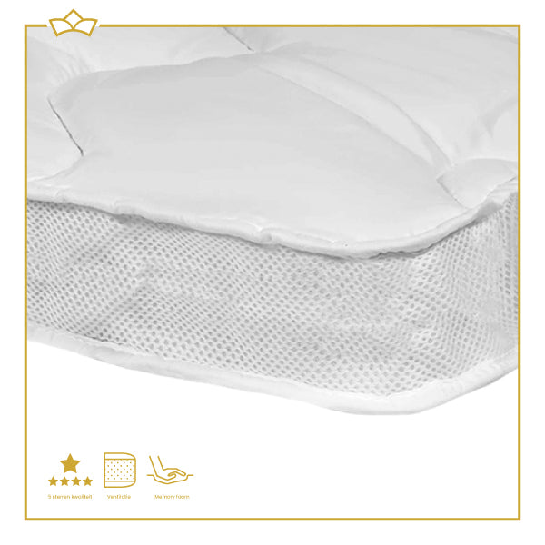 ATTREZZO® 3D air topper - 90x210 cm - luxe topdekmatras / matrastopper / oplegmatras